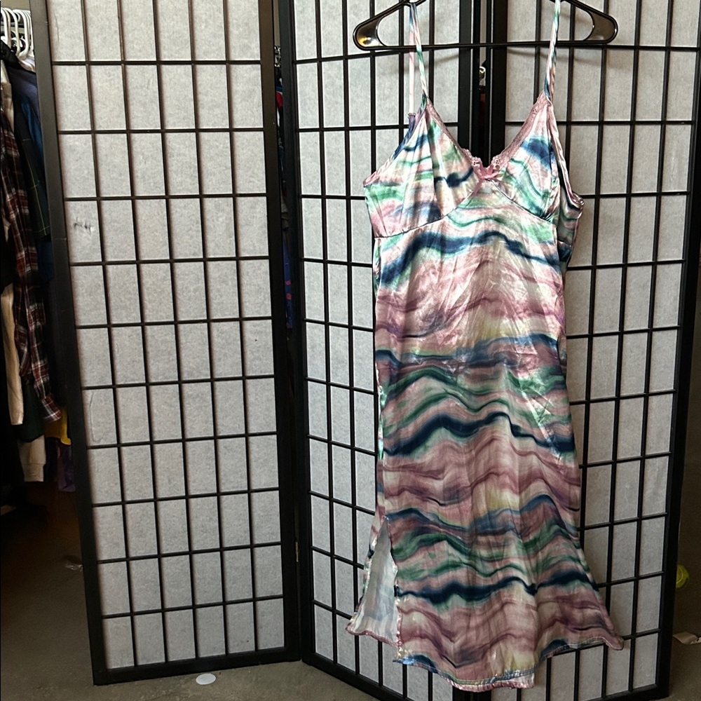 Joan Vass Pastel Tie-Dye Dress